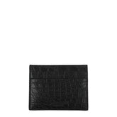 Billionaire Italian Couture Black Crocodile Cardholder